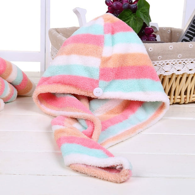 Microfiber Rapid Drying Hair Towel